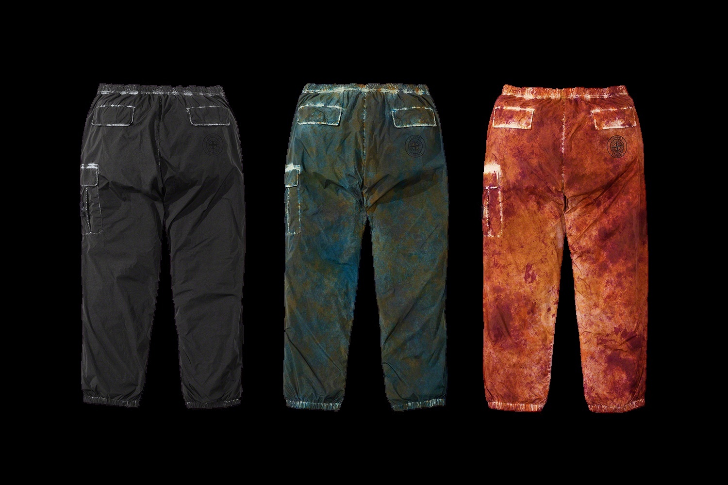 Supreme®/Stone Island® Painted Camo Nylon Cargo Pant view 5